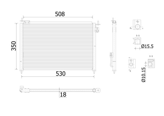 MAHLE Klímahűtő AC910000S_MAHLE