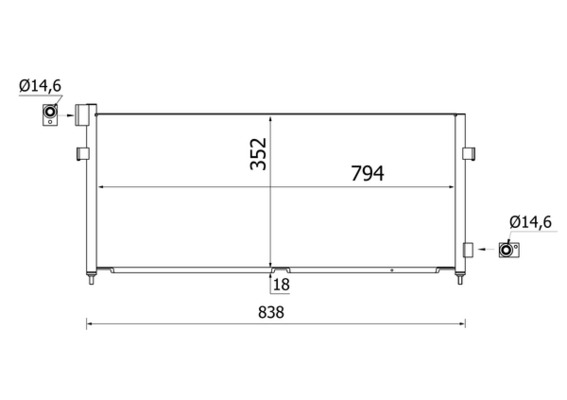 MAHLE Klímahűtő AC964000S_MAHLE