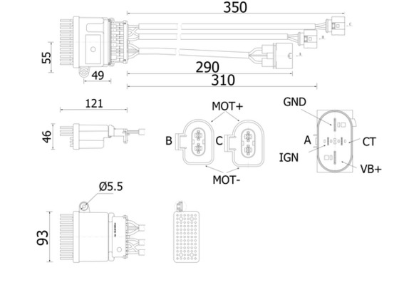 MAHLE Szellőzőventilátor ellenálás ABR78000S_MAHLE