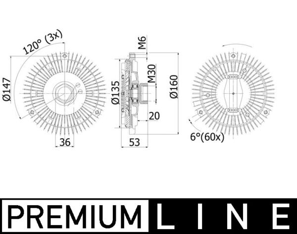 MAHLE Hűtőventillátor kuplung CFC44001P_MAHLE