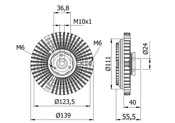 MAHLE Hűtőventillátor kuplung CFC46000S_MAHLE