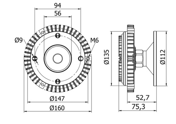 MAHLE Hűtőventillátor kuplung CFC50000S_MAHLE