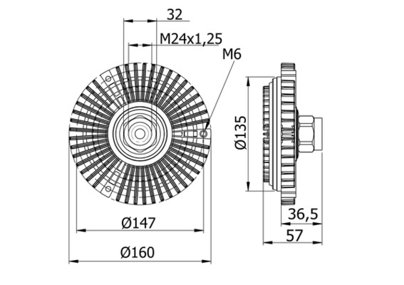 MAHLE Hűtőventillátor kuplung CFC58000S_MAHLE