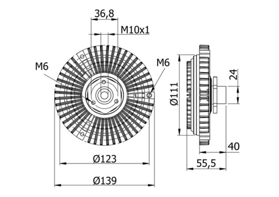 MAHLE Hűtőventillátor kuplung CFC62000S_MAHLE