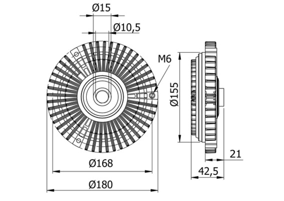 MAHLE Hűtőventillátor kuplung CFC72000S_MAHLE