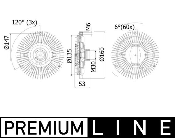 MAHLE Hűtőventillátor kuplung CFC74000P_MAHLE