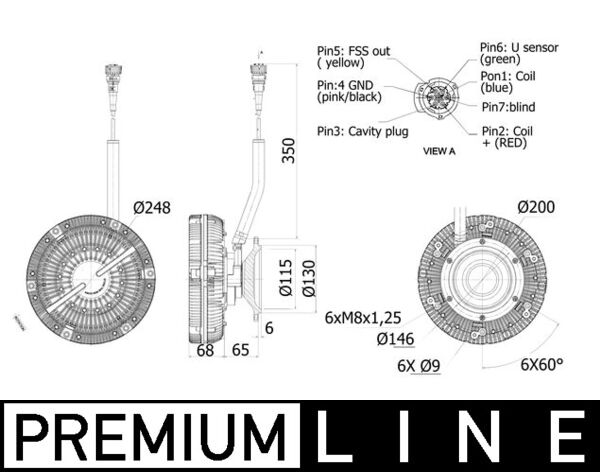 MAHLE Hűtőventillátor kuplung CFC90001P_MAHLE