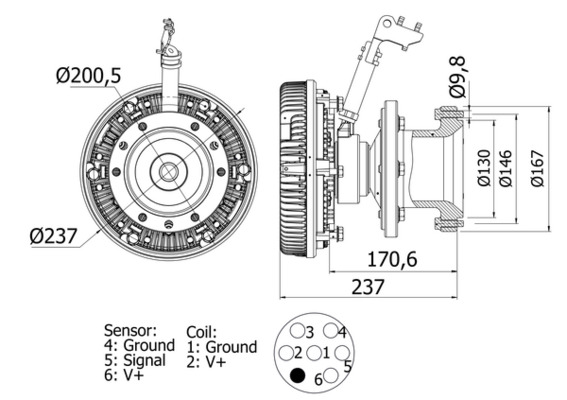 MAHLE Hűtőventillátor kuplung CFC115000S_MAHLE