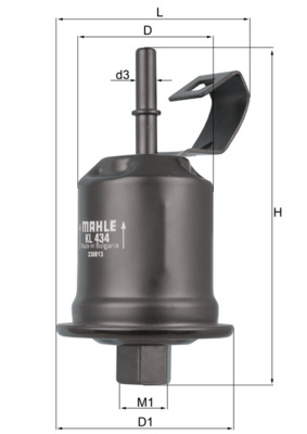 MAHLE Üzemanyagszűrő KL434_MAHLE