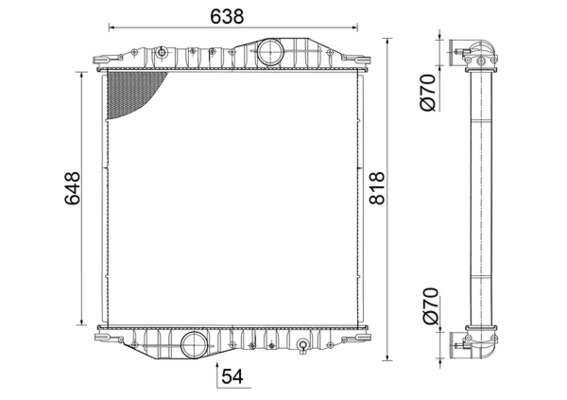 MAHLE Vízhűtő CR2586000S_MAHLE