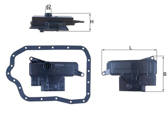 MAHLE Szűrő, automataváltó HX234D_MAHLE