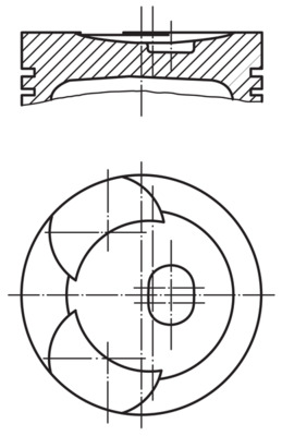 MAHLE Dugattyú 0024400_MAHLE