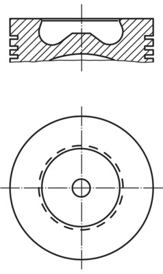 MAHLE Dugattyú 0158102_MAHLE