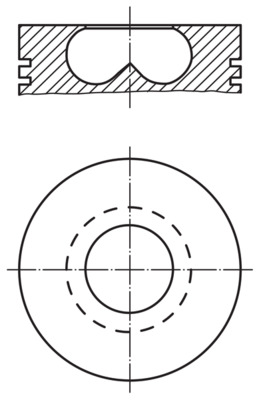 MAHLE Dugattyú 0079700_MAHLE