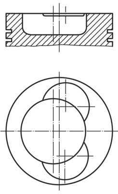 MAHLE Dugattyú 0045000_MAHLE