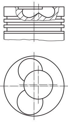 MAHLE Dugattyú 2289000_MAHLE