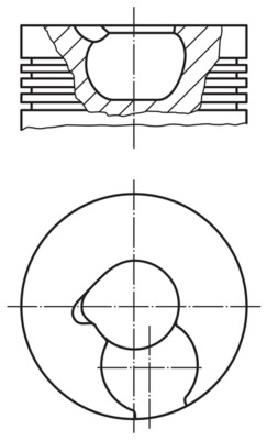 MAHLE Dugattyú 2280500_MAHLE