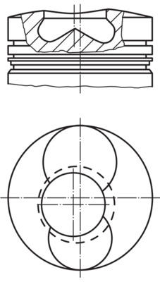 MAHLE Dugattyú 0993900_MAHLE