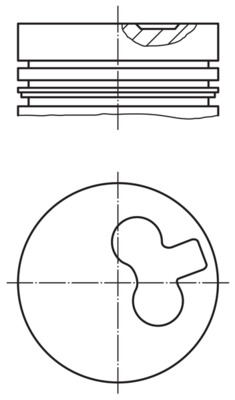 MAHLE Dugattyú 0115400_MAHLE