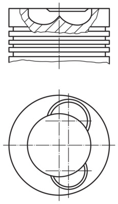 MAHLE Dugattyú 2095300_MAHLE