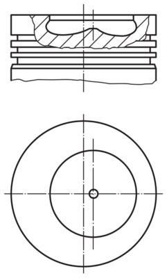 MAHLE Dugattyú 0090700_MAHLE