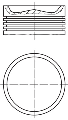 MAHLE Dugattyú 2295100_MAHLE