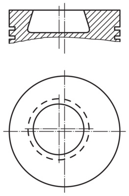 MAHLE Dugattyú 0028010_MAHLE