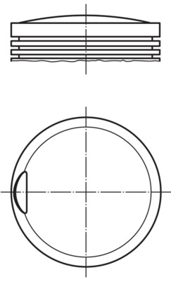 MAHLE Dugattyú 0022800_MAHLE