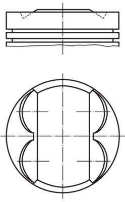 MAHLE Dugattyú 0120600_MAHLE