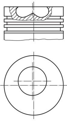 MAHLE Dugattyú 0089400_MAHLE