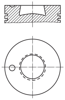 MAHLE Dugattyú 0039110_MAHLE