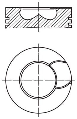 MAHLE Dugattyú 2137000_MAHLE