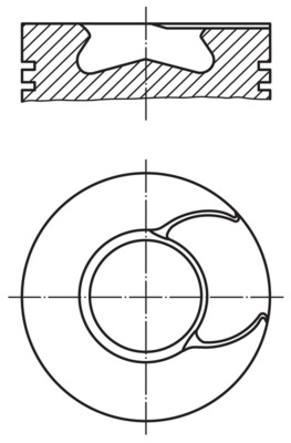 MAHLE Dugattyú 2136700_MAHLE