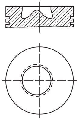 MAHLE Dugattyú 0099600_MAHLE