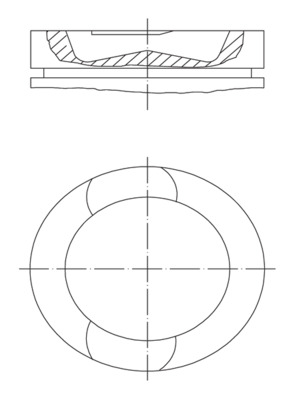 MAHLE Dugattyú 2097300_MAHLE