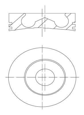 MAHLE Dugattyú 013PI00151000_MAHLE