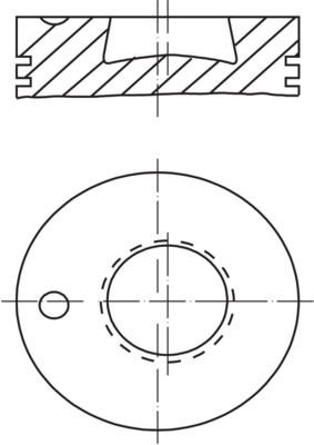 MAHLE Dugattyú 0037610_MAHLE