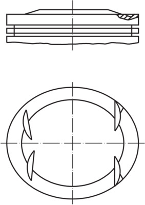 MAHLE Dugattyú 0014100_MAHLE