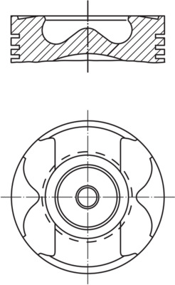 MAHLE Dugattyú 001PI00166000_MAHLE