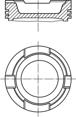 MAHLE Dugattyú 2295500_MAHLE