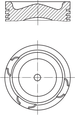 MAHLE Dugattyú 2136900_MAHLE