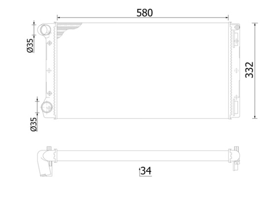 MAHLE Vízhűtő CR125000S_MAHLE