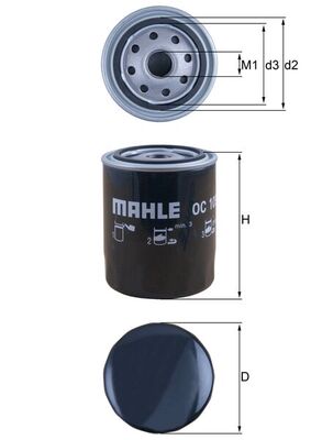 MAHLE Olajszűrő OC105_MAHLE