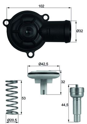 MAHLE Termosztát TI22087D_MAHLE