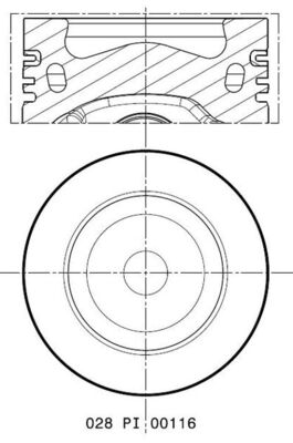 MAHLE Dugattyú 028PI00116000_MAHLE