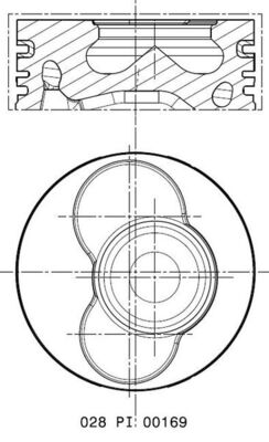 MAHLE Dugattyú 028PI00169000_MAHLE