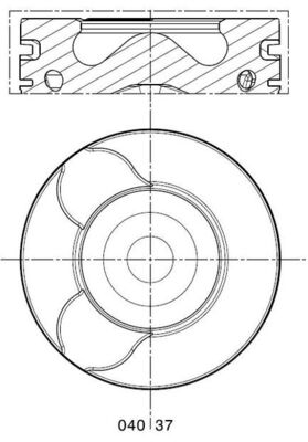 MAHLE Dugattyú 0403700_MAHLE