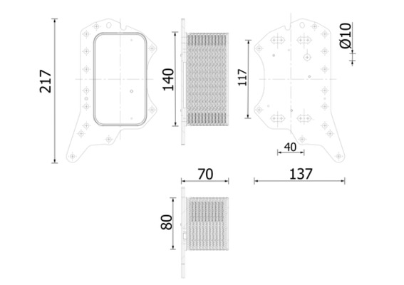 MAHLE Olajhűtő CLC275000S_MAHLE