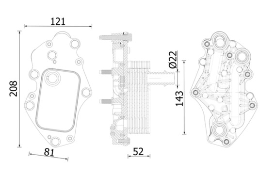 MAHLE Olajhűtő CLC277000S_MAHLE