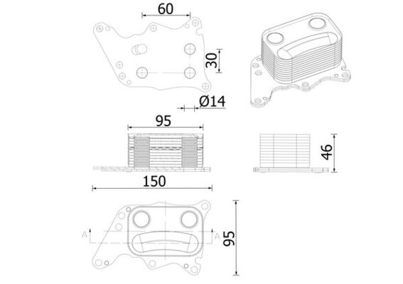 MAHLE Olajhűtő CLC278000S_MAHLE